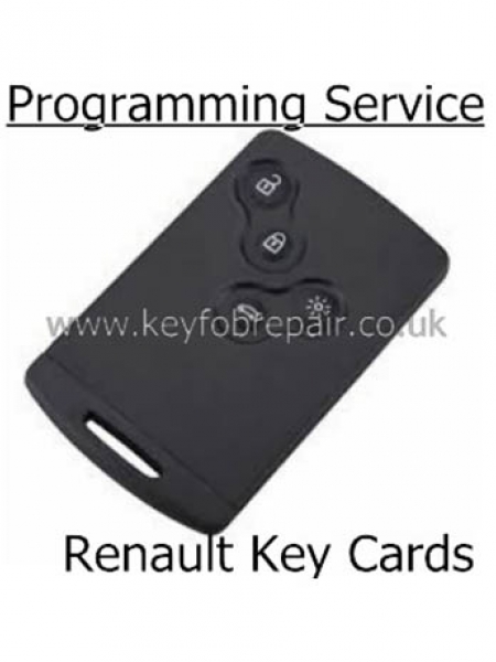 Renault 4 Button Key Card Programming Service